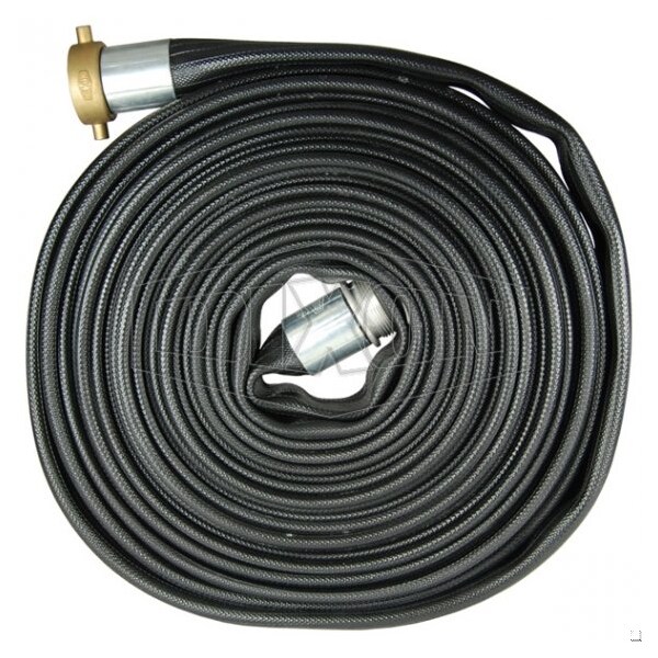Washdown Hose, 2 in, NPSH, 25 ft L, 200 psi, Nitrile, Domestic